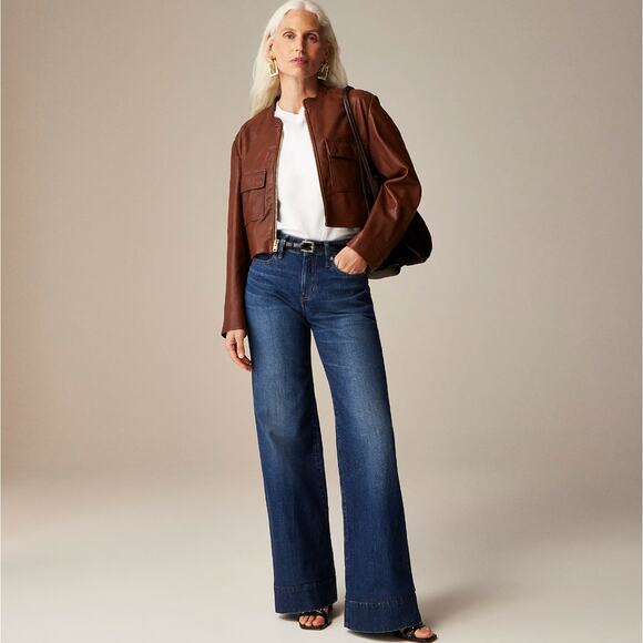 J. CREW 2024 Low-Rise Denim Trouser Jeans Henry Louie Wash Sz 25 {JJ38} - Picture 1 of 8